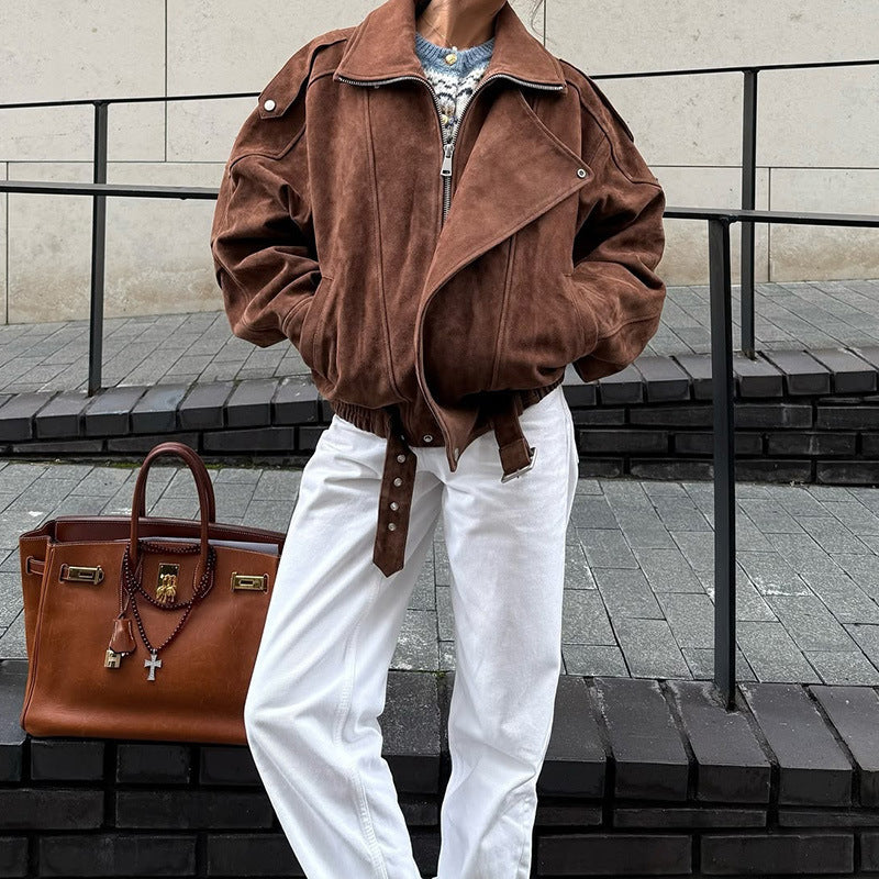 Damer modiga oversized mockajacka Eva Jonsson-Eva Jonsson