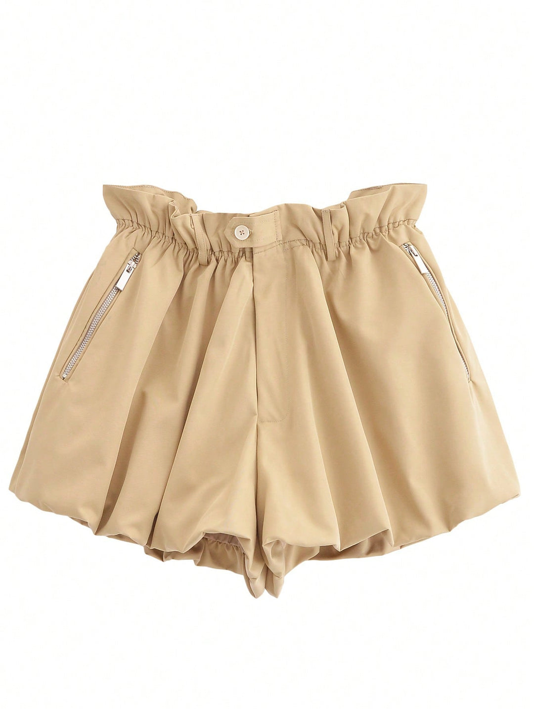 Damer modiga shorts med elastisk midja och sidofickor med dragkedja Mirla-Eva Jonsson