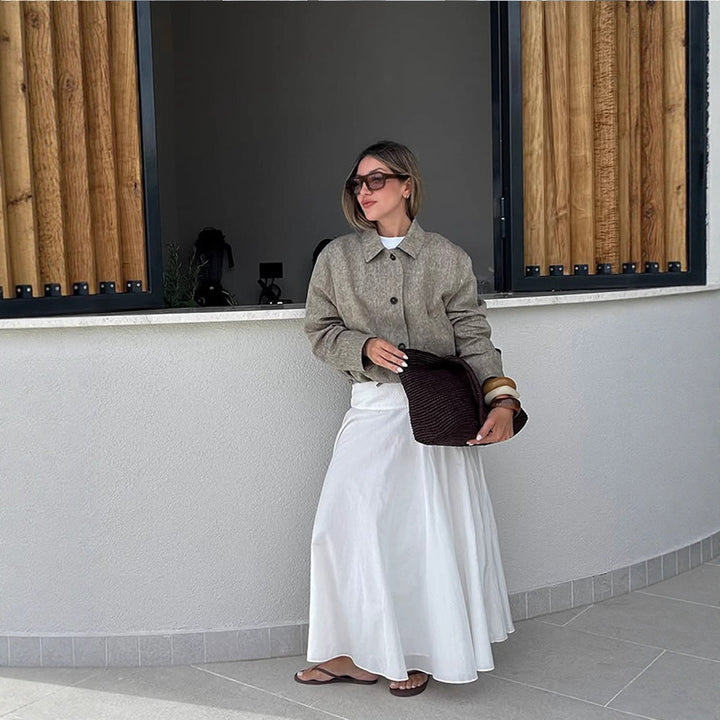 Damer modisch Oversized-jacka med strukturerad tyg Mirla-Eva Jonsson