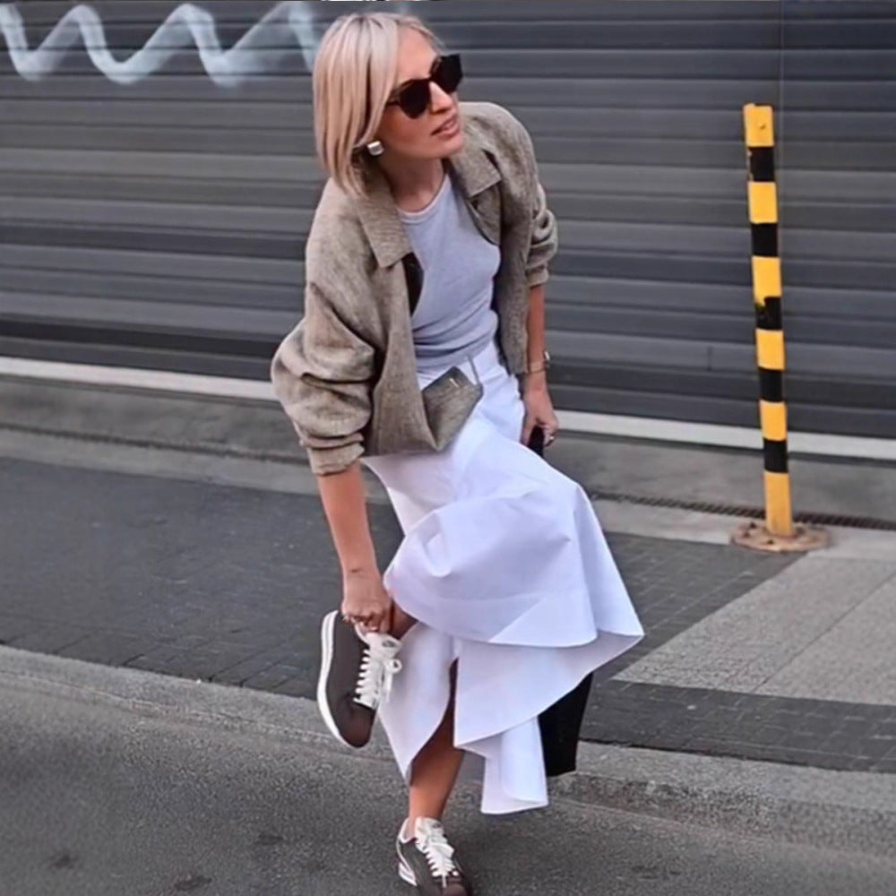Damer modisch Oversized-jacka med strukturerad tyg Mirla-Eva Jonsson
