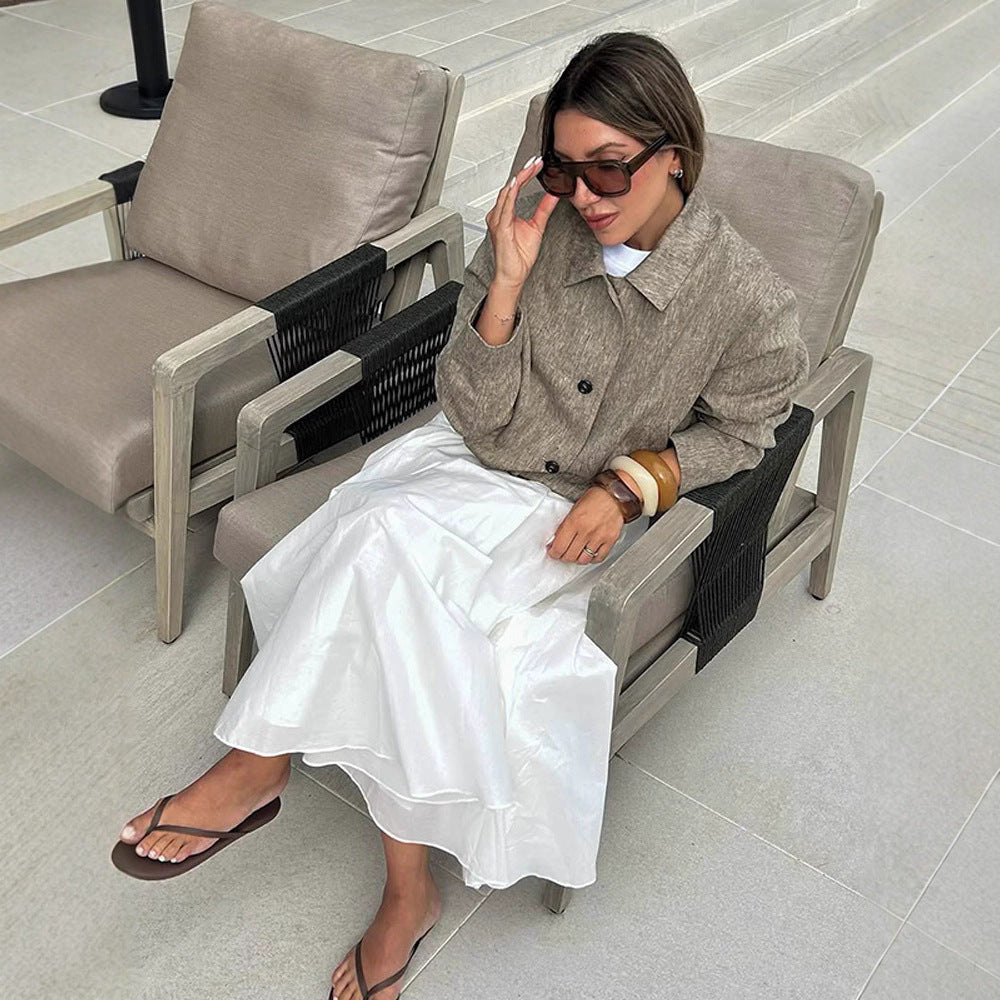 Damer modisch Oversized-jacka med strukturerad tyg Mirla-Eva Jonsson