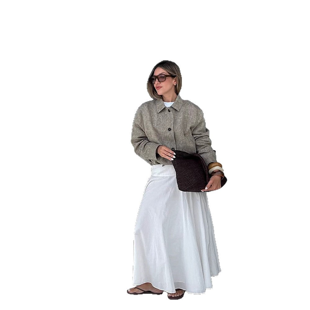 Damer modisch Oversized-jacka med strukturerad tyg Mirla-Eva Jonsson