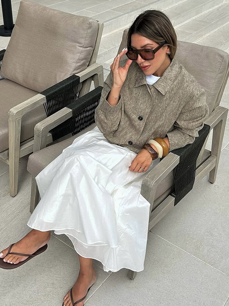 Damer modisch Oversized-jacka med strukturerad tyg Mirla-Eva Jonsson