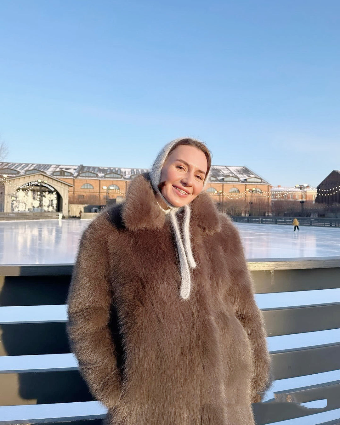 Damer modisch konstfäll-stretchkappa Eva Jonsson-Eva Jonsson