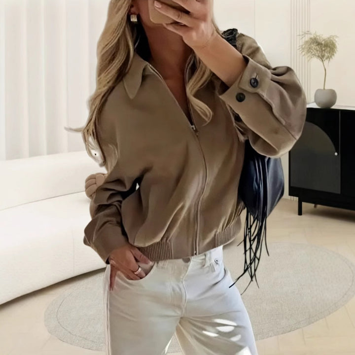 Damer modische Blousonjacka med praktiska fickor Mirla-Eva Jonsson