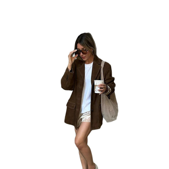 Damer modische Oversized-samjacka Mirla-Eva Jonsson
