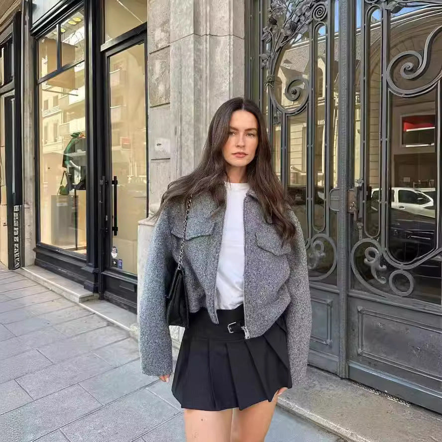 Damer modische cropped Ulljacka Mirla-Eva Jonsson