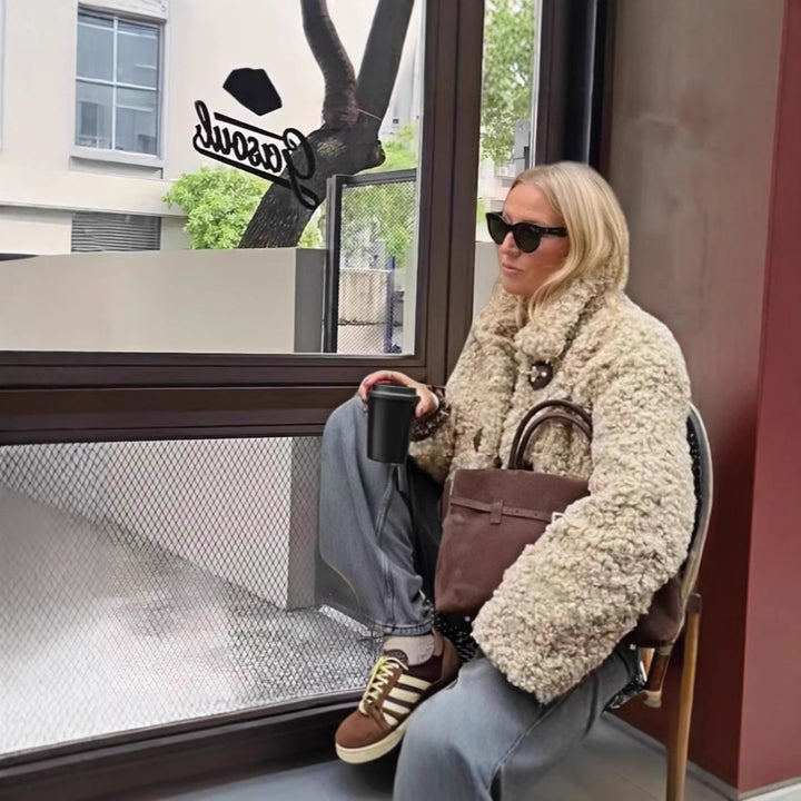 Damer modische konstfälljacka Mirla-Eva Jonsson