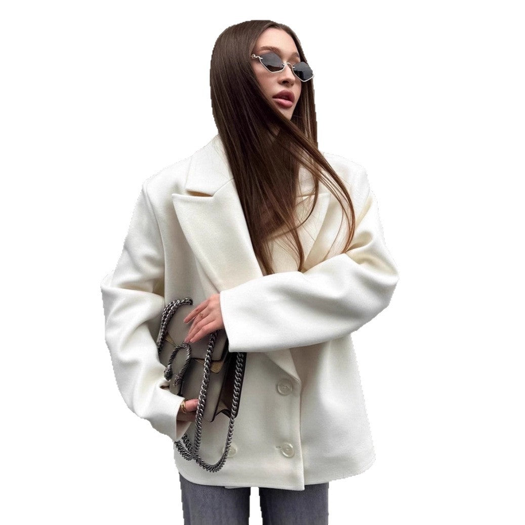 Damer modische oversized Blazerjacka med schick design Eva Jonsson-Eva Jonsson
