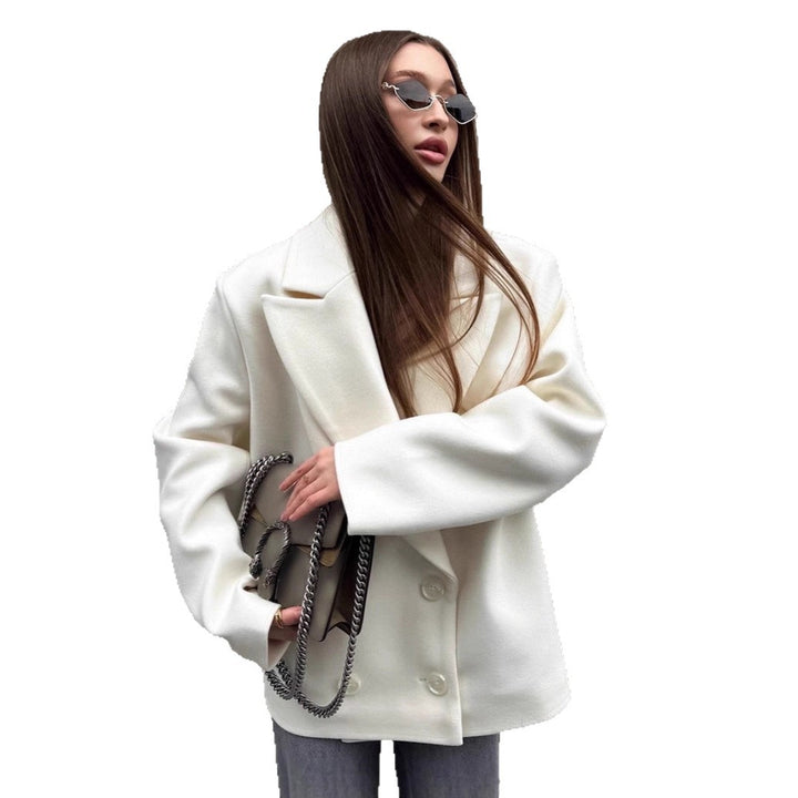 Damer modische oversized Blazerjacka med schick design Eva Jonsson-Eva Jonsson