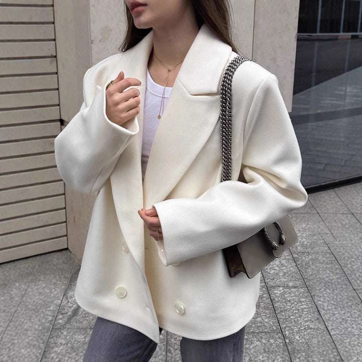 Damer modische oversized Blazerjacka med schick design Eva Jonsson-Eva Jonsson