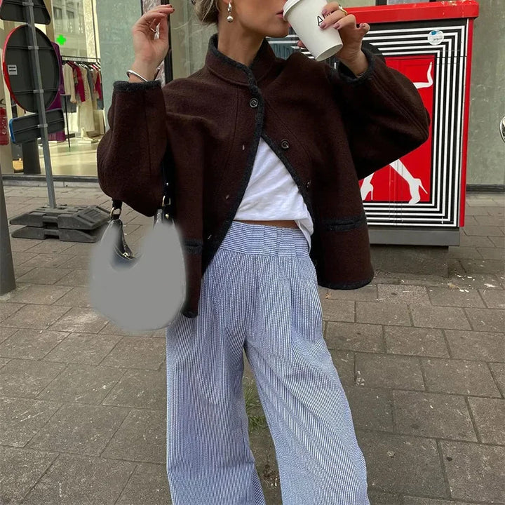 Damer modische oversized Ulljacka Mirla-Eva Jonsson