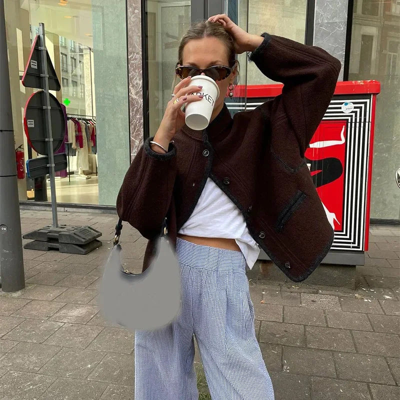 Damer modische oversized Ulljacka Mirla-Eva Jonsson
