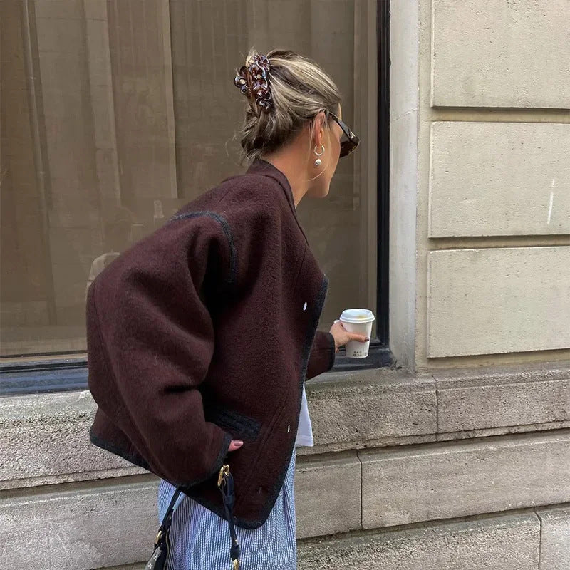 Damer modische oversized Ulljacka Mirla-Eva Jonsson