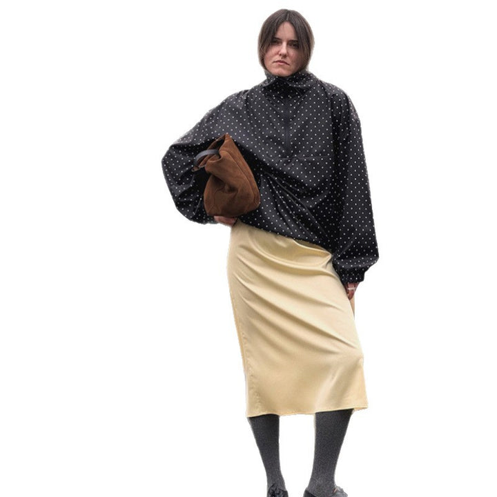 Damer modische oversized jacka med prickar Mirla-Eva Jonsson