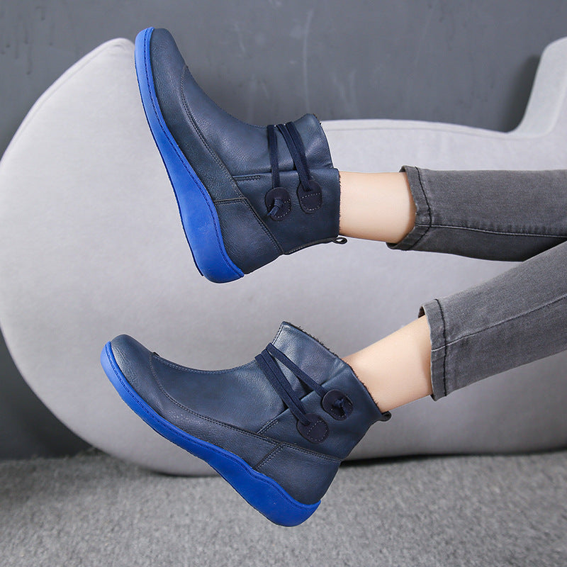 Damer modische vinterstövletter med modernt snördesign och halkfri sula Eva Jonsson-Eva Jonsson