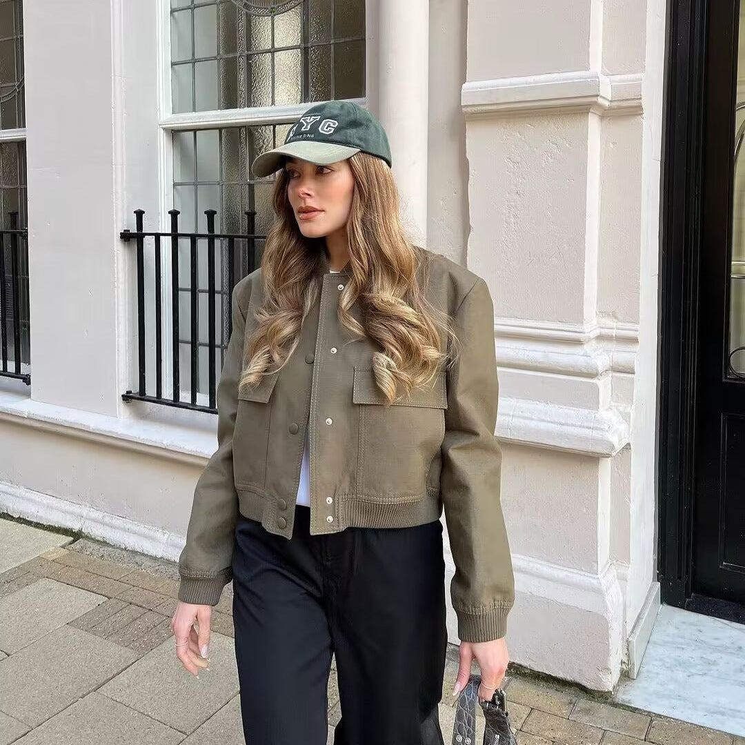 Damer modischer Utility-jacka med praktiska fickor och elegant snitt Mirla-Eva Jonsson