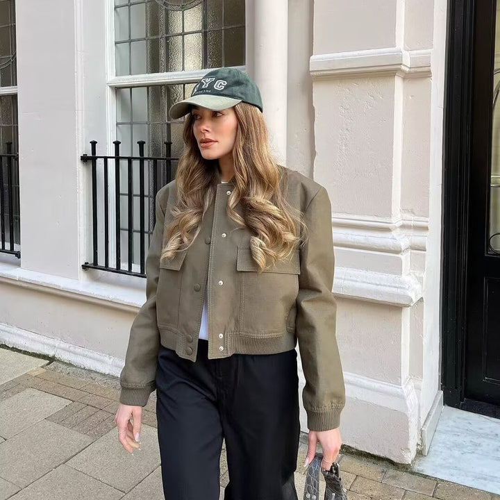 Damer modischer Utility-jacka med praktiska fickor och elegant snitt Mirla-Eva Jonsson