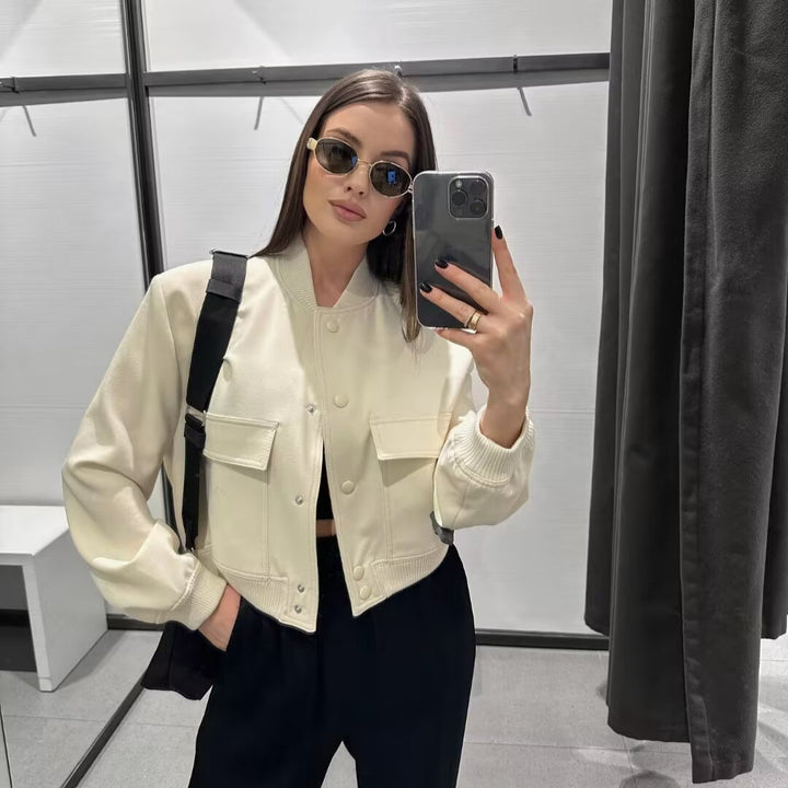 Damer modischer Utility-jacka med praktiska fickor och elegant snitt Mirla-Eva Jonsson