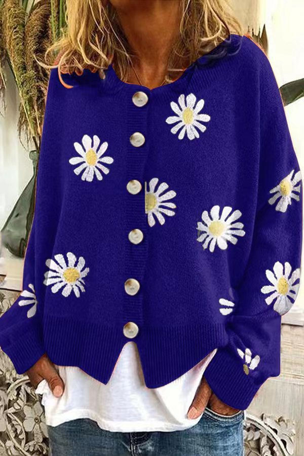 Damer modisk kavaj med blommönster och korta ärmar Eva Jonsson-Eva Jonsson