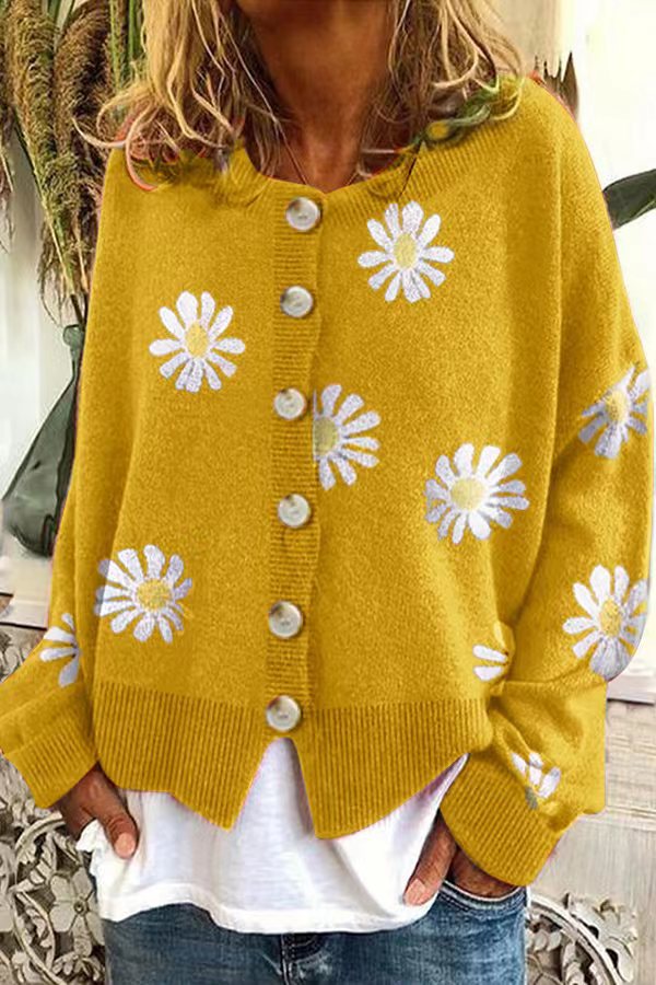 Damer modisk kavaj med blommönster och korta ärmar Eva Jonsson-Eva Jonsson