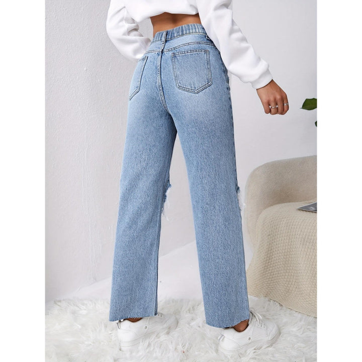 Damer mom-jeans i vintage-look med destroyed-effekter Mirla-Eva Jonsson