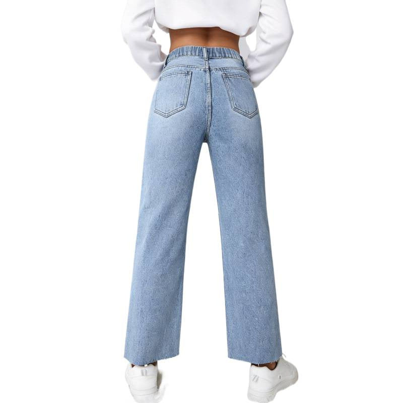 Damer mom-jeans i vintage-look med destroyed-effekter Mirla-Eva Jonsson