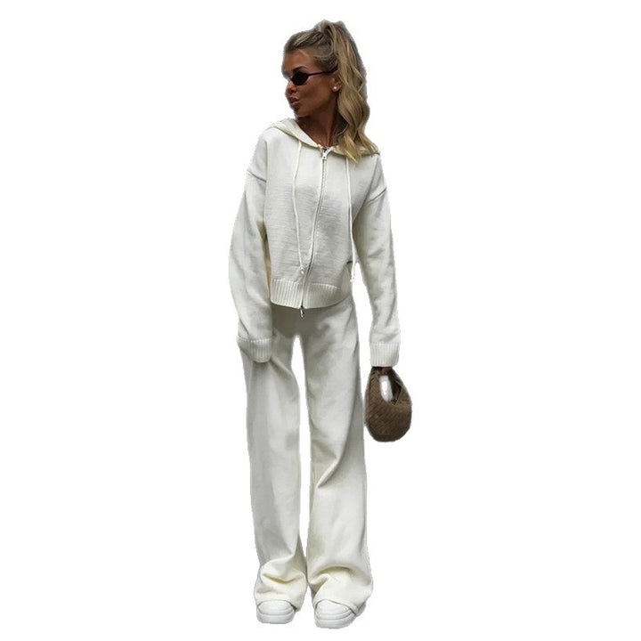 Damer mysig Sweater-byxkombination med mjukt material och hoodie Mirla-Eva Jonsson