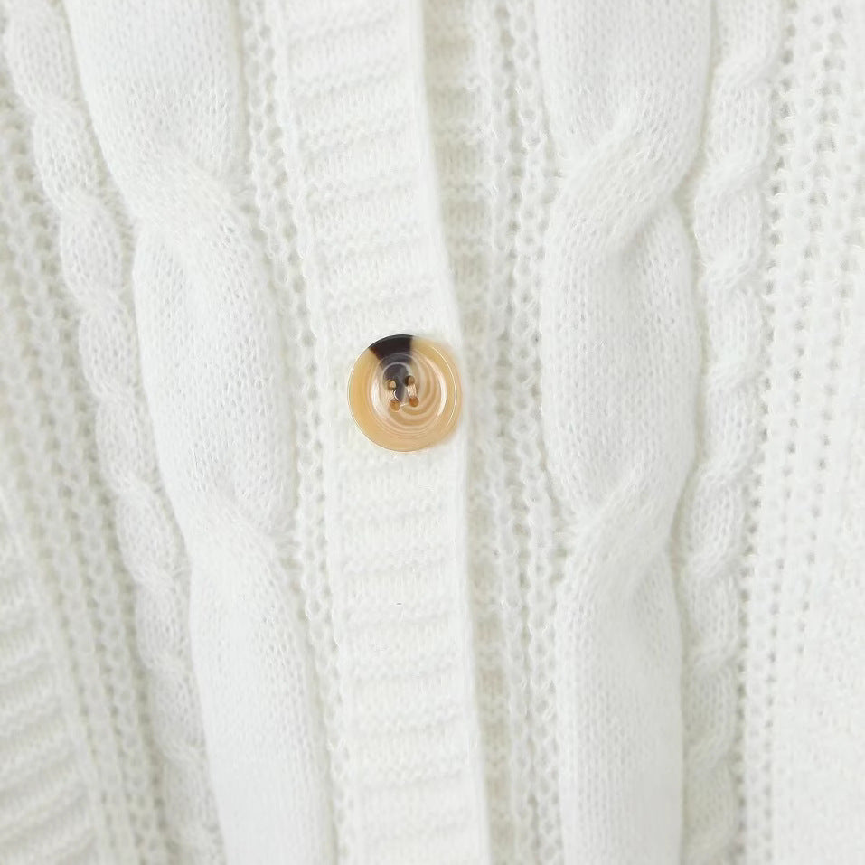 Damer mysig cardigan med V-hals Mirla-Eva Jonsson