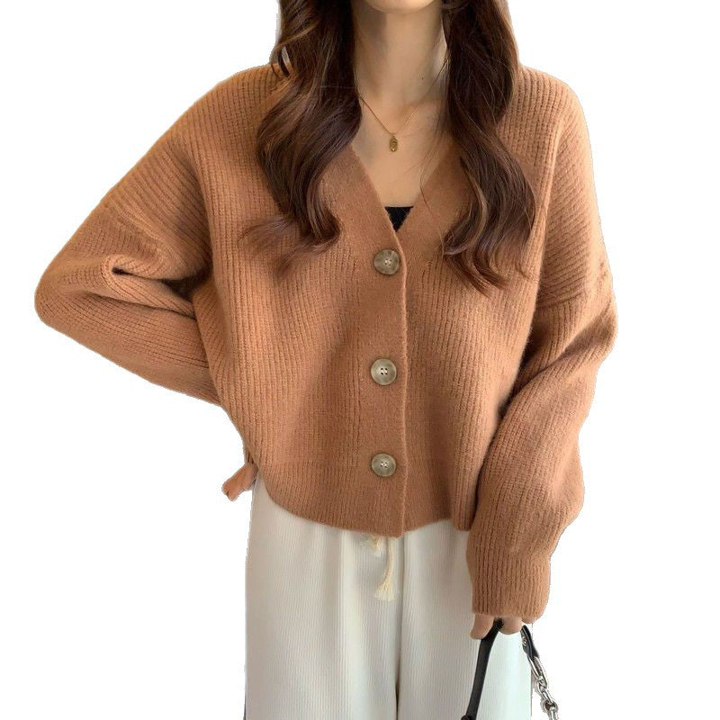 Damer mysig cardigan med V-hals Mirla-Eva Jonsson