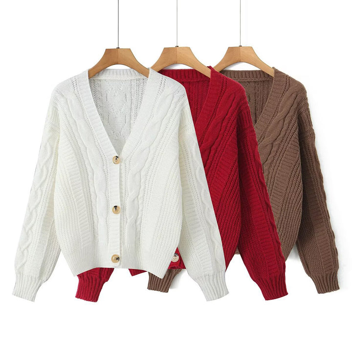 Damer mysig cardigan med V-hals Mirla-Eva Jonsson