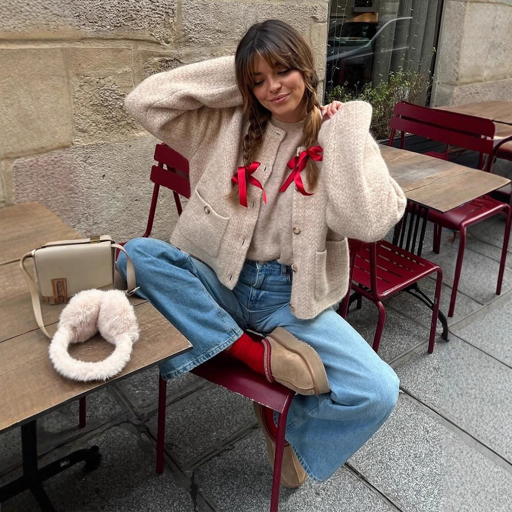 Damer mysig cardigan med eleganta knapppdetaljer Mirla-Eva Jonsson