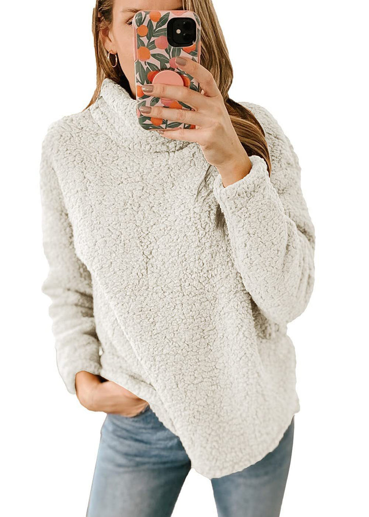 Damer mysig fleece-tröja Mirla-Eva Jonsson