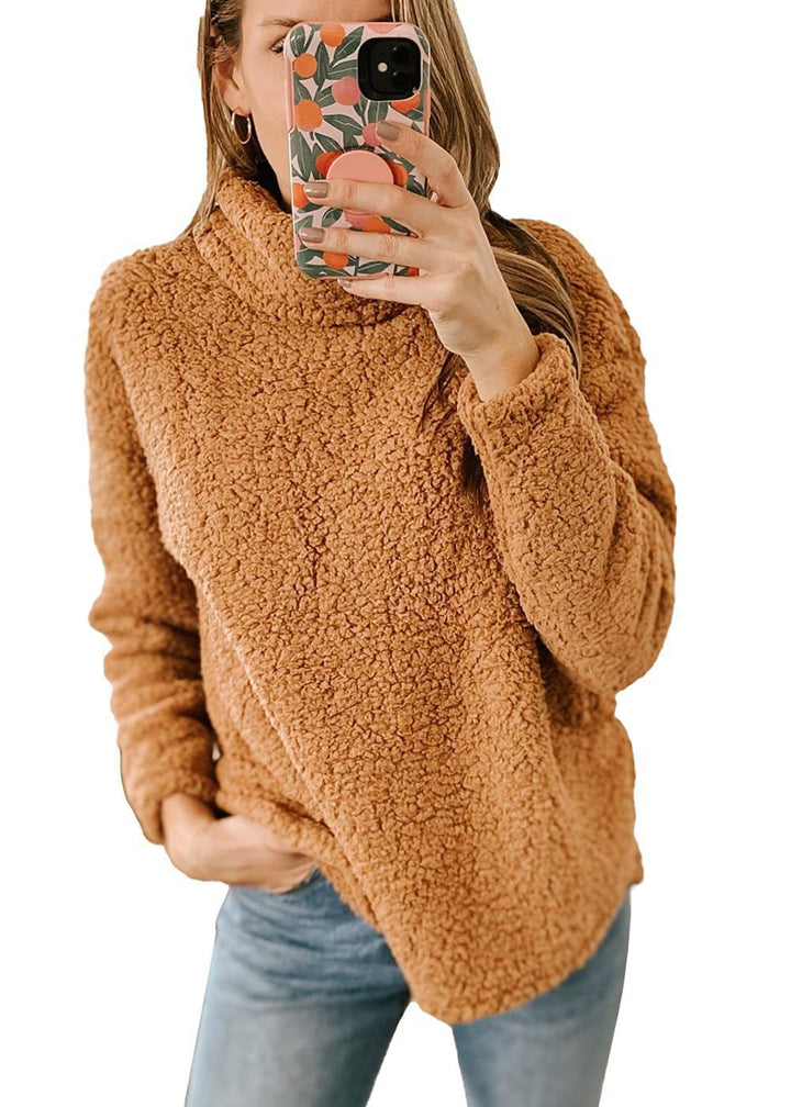 Damer mysig fleece-tröja Mirla-Eva Jonsson