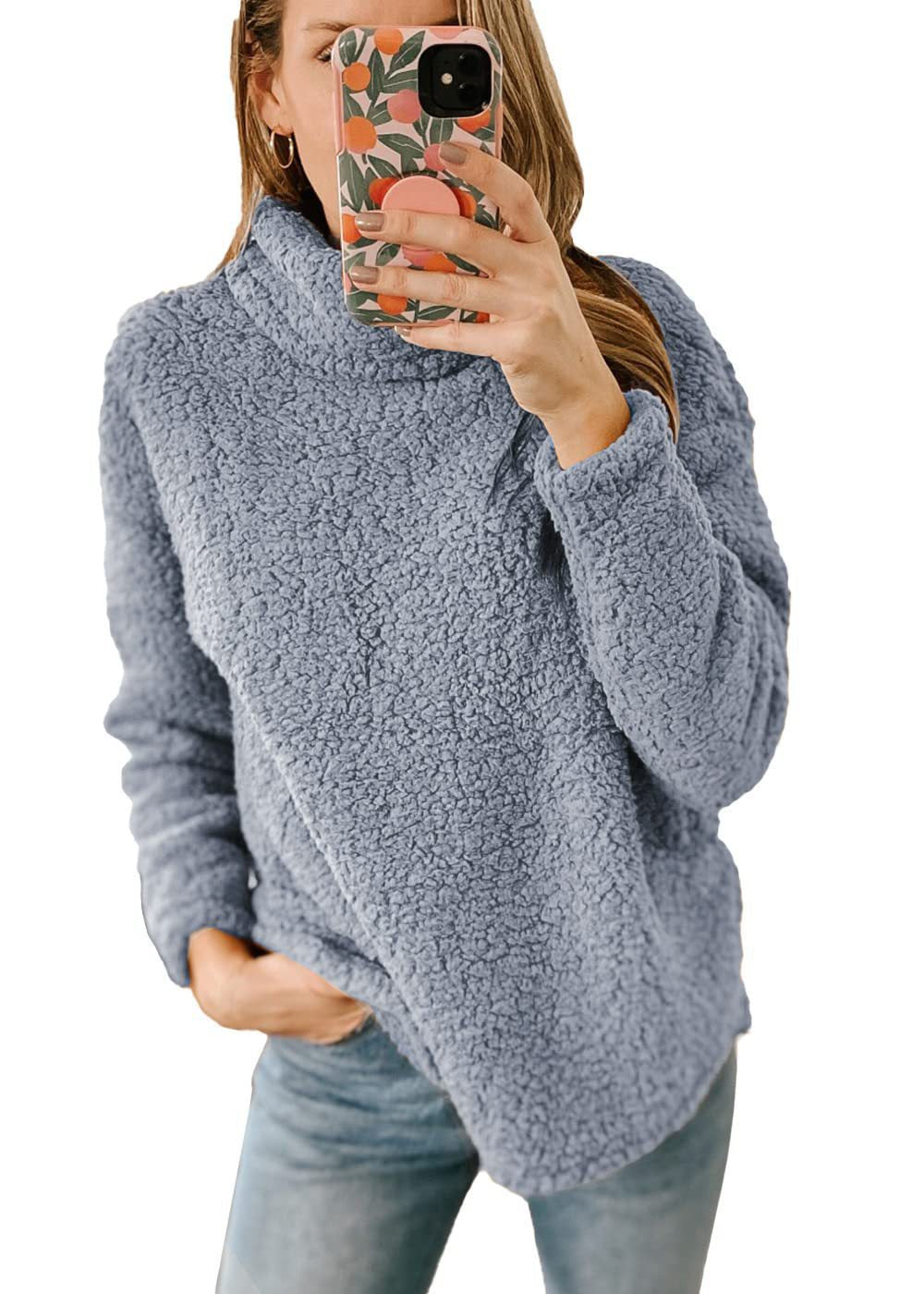 Damer mysig fleece-tröja Mirla-Eva Jonsson