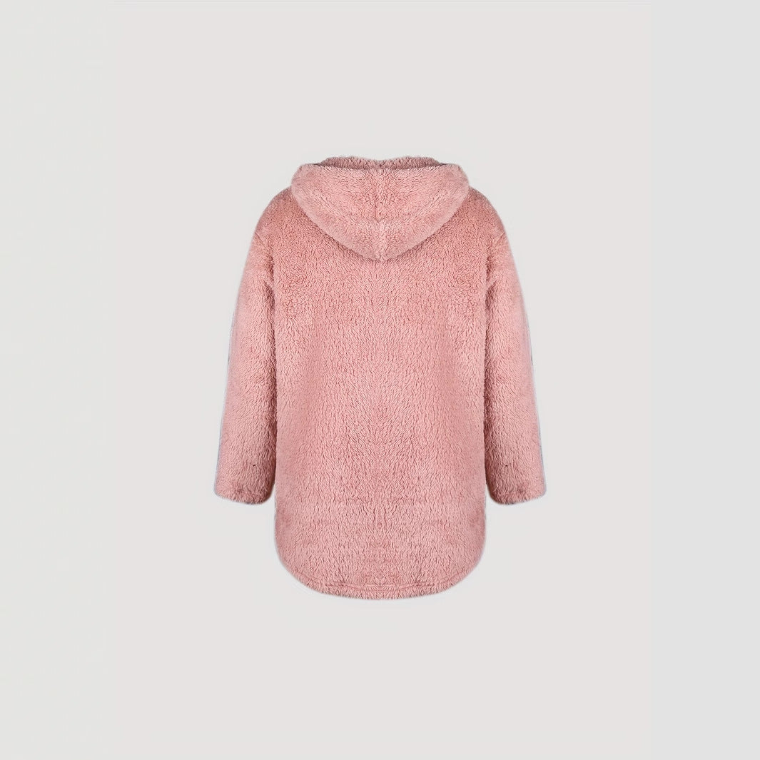 Damer mysig hoodie med kattmotiv Mirla-Eva Jonsson