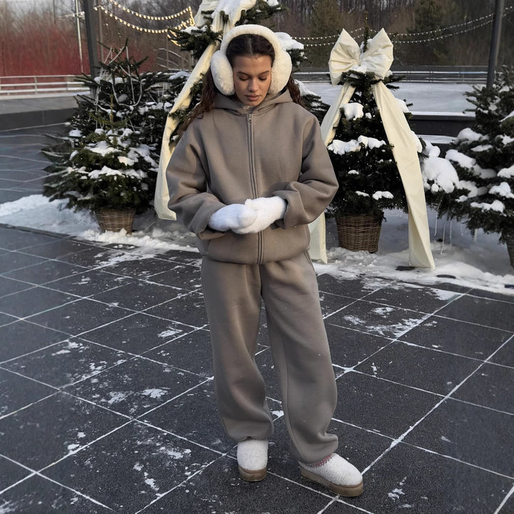 Damer mysig hoodiejacka Mirla-Eva Jonsson