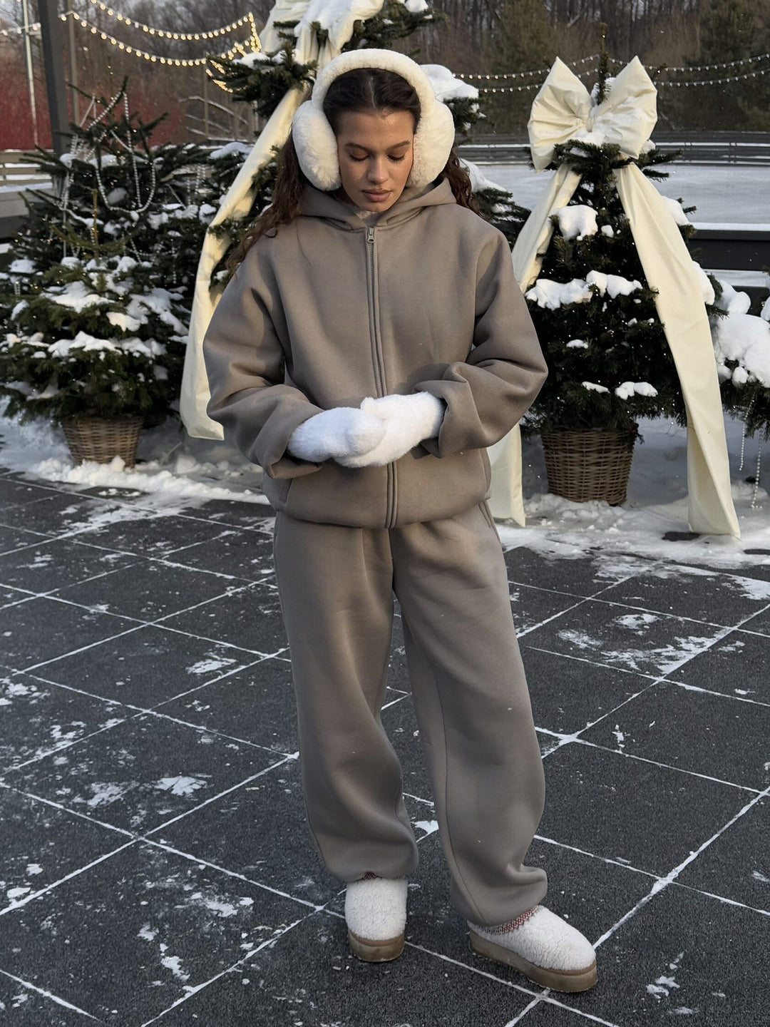 Damer mysig hoodiejacka Mirla-Eva Jonsson