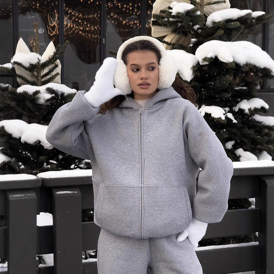 Damer mysig hoodiejacka Mirla-Eva Jonsson