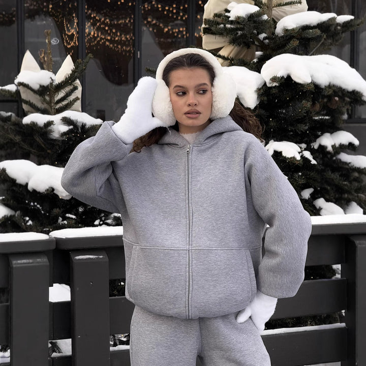 Damer mysig hoodiejacka Mirla-Eva Jonsson