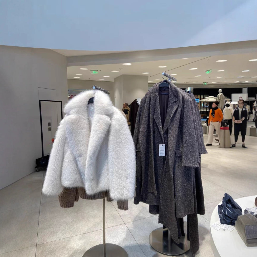 Damer mysig oversize-jacka med iögonfallande krage Eva Jonsson-Eva Jonsson