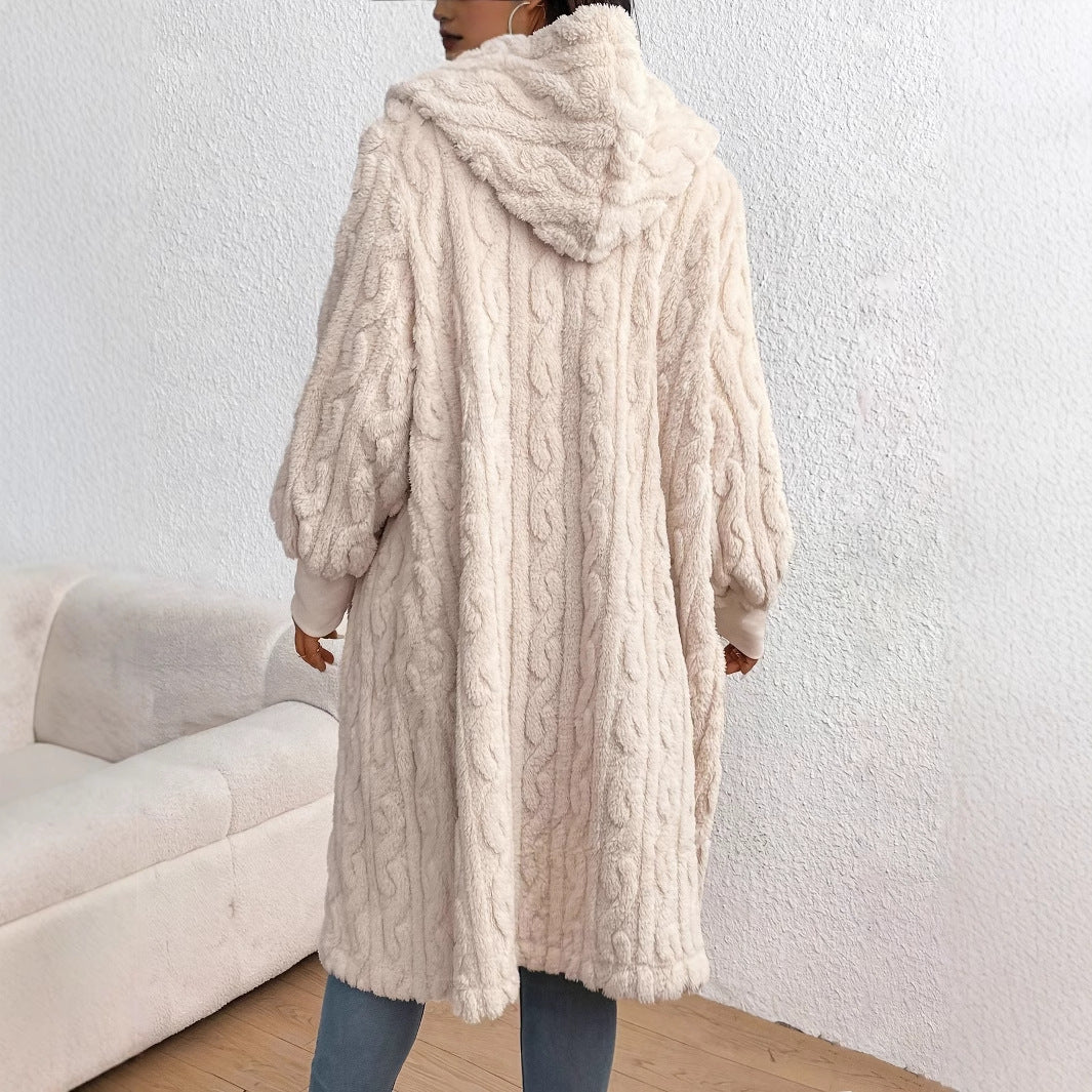 Damer mysig oversized teddy-kappa Mirla-Eva Jonsson