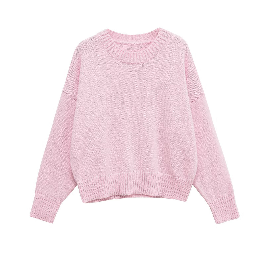Damer mysig oversized tröja med rundhalsringning Mirla-Eva Jonsson