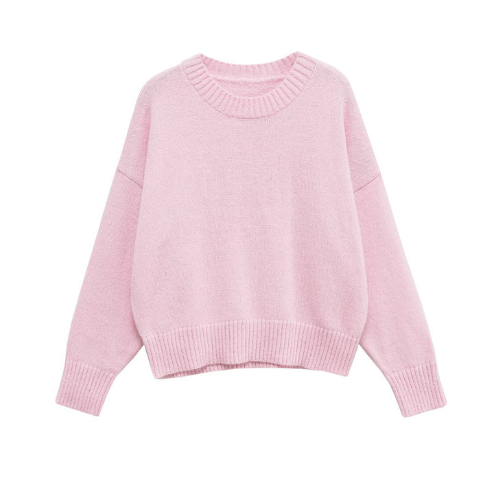 Damer mysig oversized tröja med rundhalsringning Mirla-Eva Jonsson