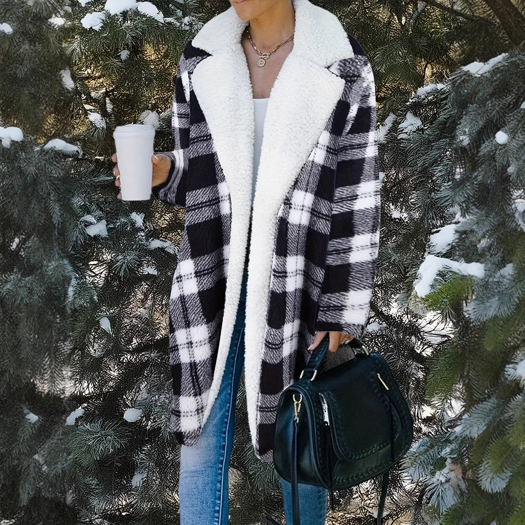 Damer mysig ulljacka med oversized passform och sjalkrage Mirla-Eva Jonsson
