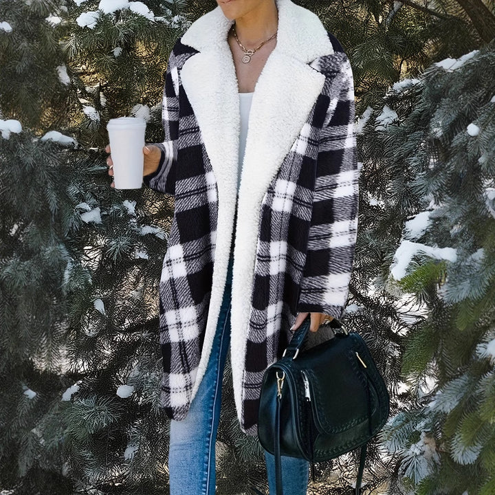Damer mysig ulljacka med oversized passform och sjalkrage Mirla-Eva Jonsson