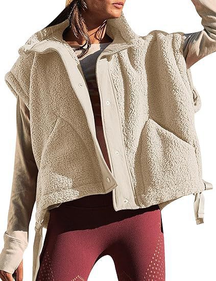 Damer mysig väst i fleece med praktiska fickor och innovativ design Eva Jonsson-Eva Jonsson