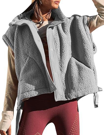 Damer mysig väst i fleece med praktiska fickor och innovativ design Eva Jonsson-Eva Jonsson
