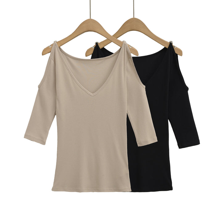 Damer off-shoulder V-hals topp Mirla-Eva Jonsson