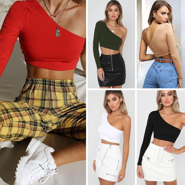 Damer off-shoulder crop top Mirla-Eva Jonsson